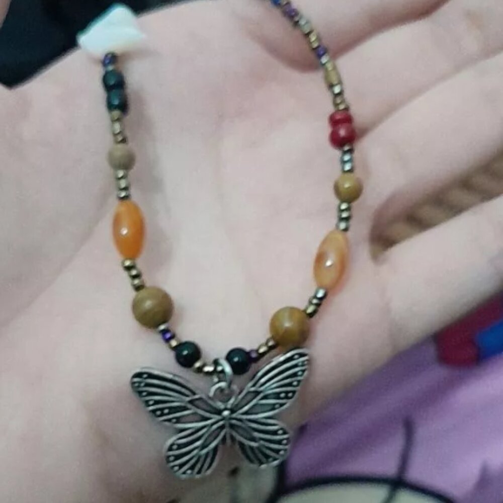 Butterfly necklace for women